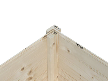 Palmako Felix 1,9 m2 - Lackiert weiß RAL9016