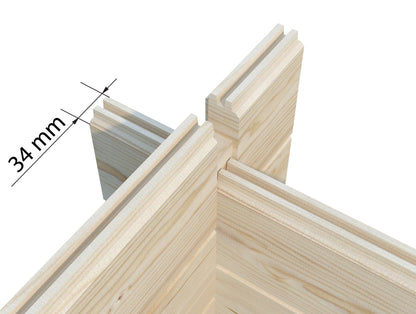 Palmako Emma 14,2 m2 - Naturbelassen