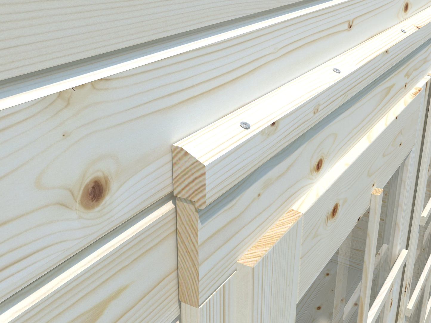 Palmako Ella 13,1+3,9 m2 - Grau tauchgrundiert