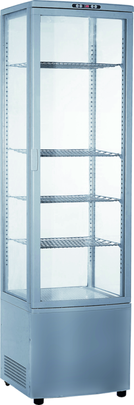 KBS Gastrotechnik Panoramavitrine RT-280 G LED (silber)