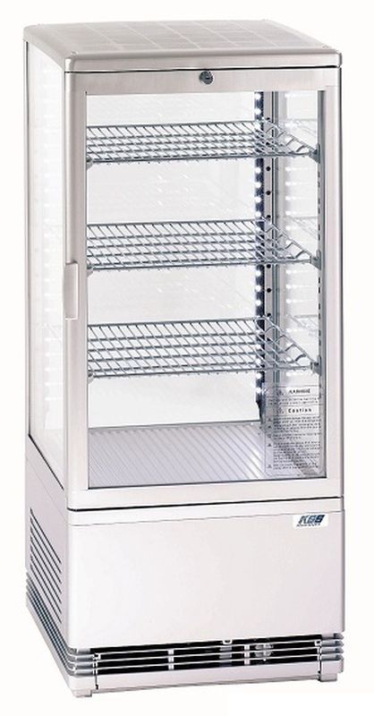 KBS Gastrotechnik Tischkühlvitrine RT-78 G LED (weiß)