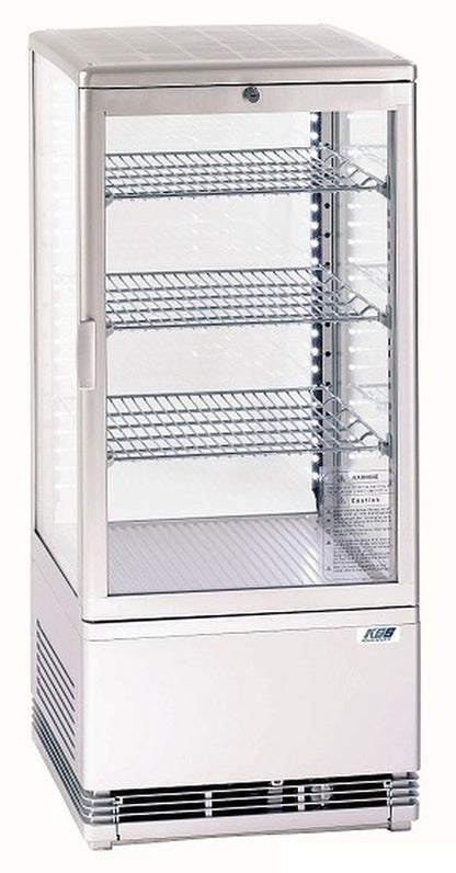 KBS Gastrotechnik Tischkühlvitrine RT-78 G LED (weiß)