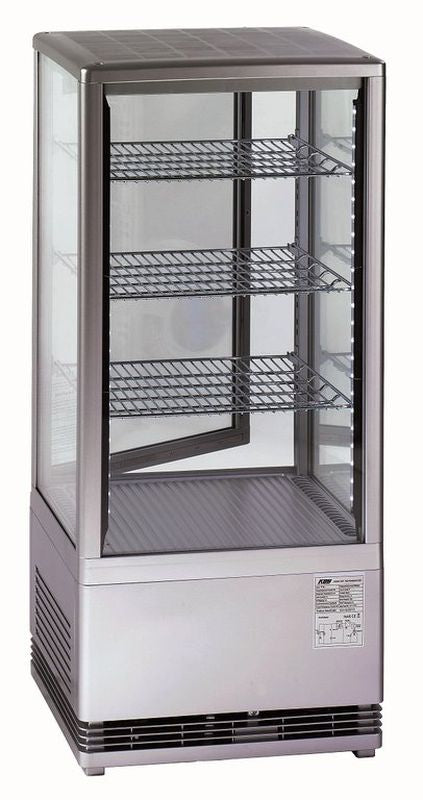 KBS Gastrotechnik Tischkühlvitrine RT-78 G LED (silber)