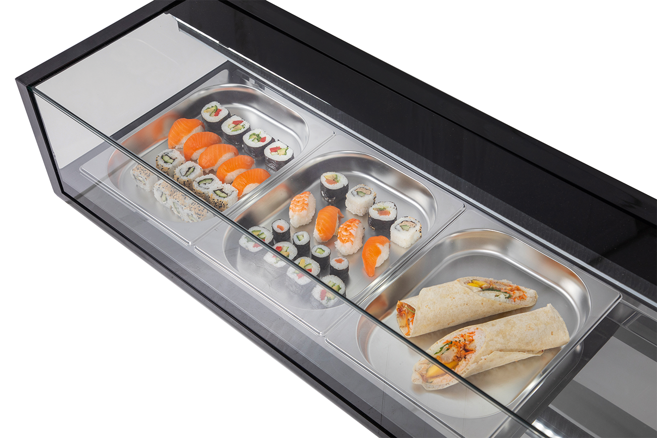 KBS Gastrotechnik Belegstation Sushi 1210 für 4x GN 1/3