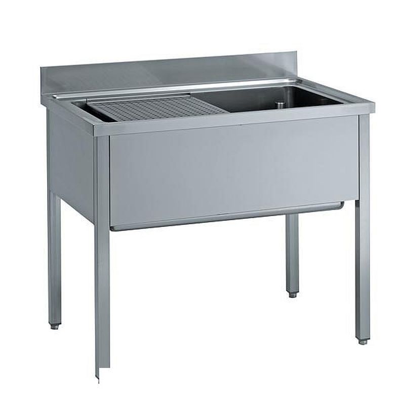 KBS Gastrotechnik Topfspüle mit Aufkantung B 160cm