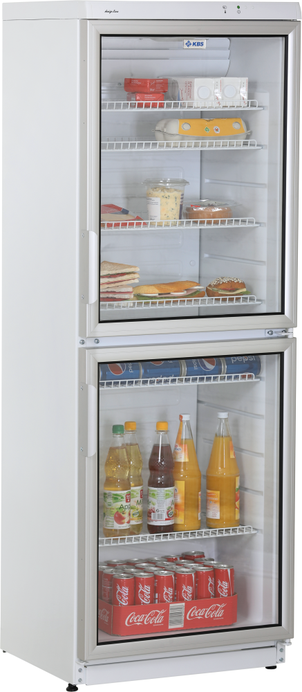 KBS Gastrotechnik Glastürkühlschrank CD 350 mit 2 Türen
