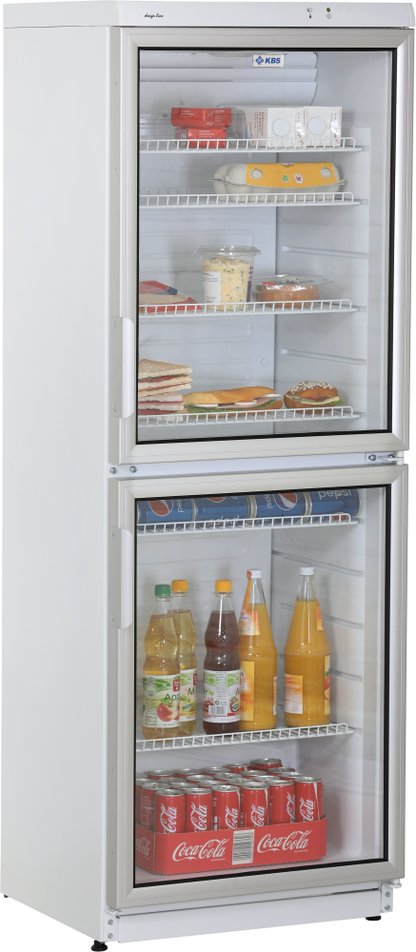 KBS Gastrotechnik Glastürkühlschrank CD 350 mit 2 Türen