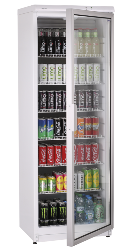 KBS Gastrotechnik Glastürkühlschrank CD 350 schwarz