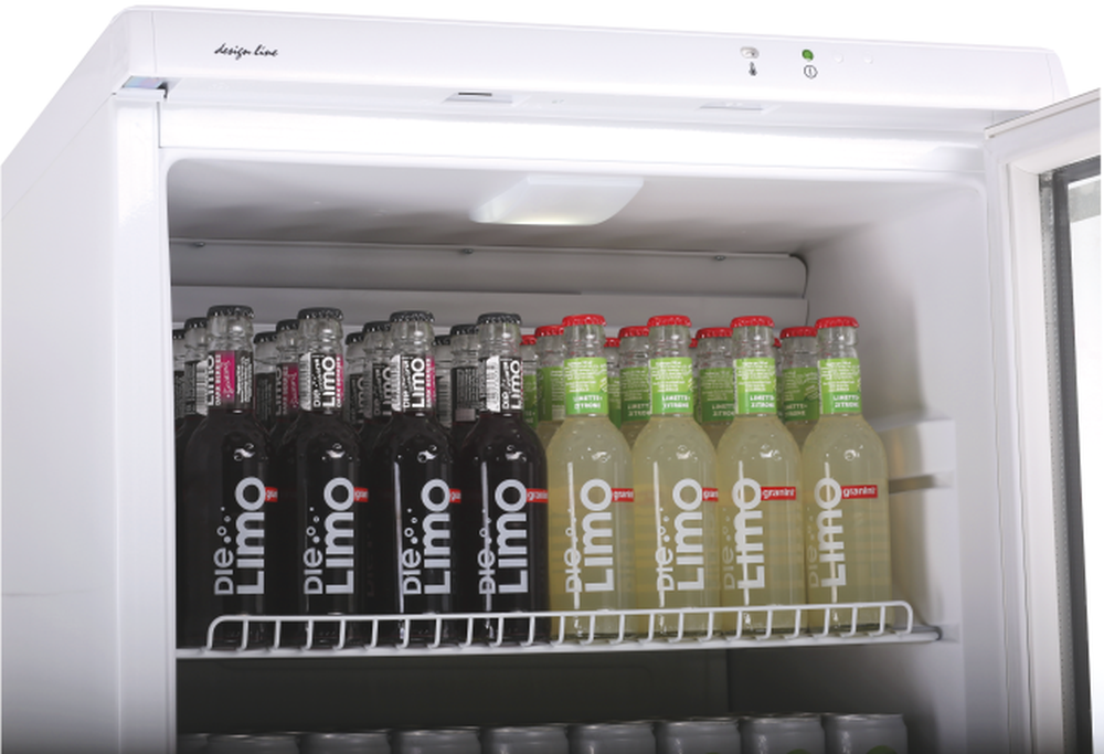KBS Gastrotechnik Glastürkühlschrank CD 350 schwarz