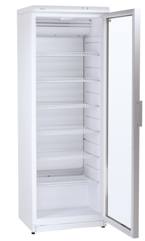 KBS Gastrotechnik Glastürkühlschrank CD 350 schwarz - Türanschlag links