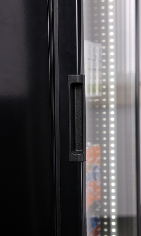 KBS Gastrotechnik Glastürkühlschrank FLK 365 schwarz