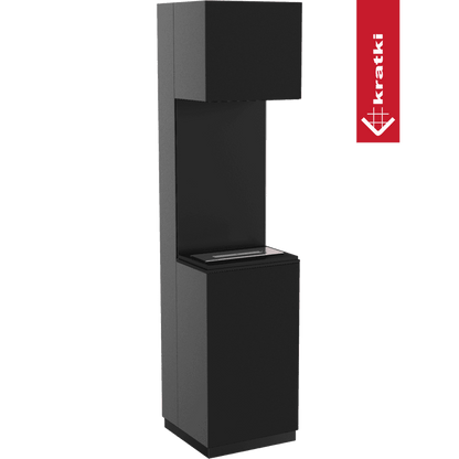 Kratki Portal Bioethanolkamin SIERRA TÜV schwarz Set