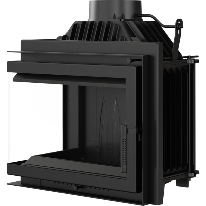 Kratki Kamineinsatz Gusseisen KRATKI SIMPLE links 8 kW Ø 200 Set 2