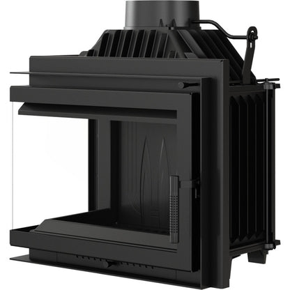 Kratki Kamineinsatz Gusseisen KRATKI SIMPLE links 8 kW Ø 200 Set 2