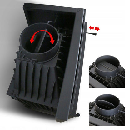 Kratki Kamineinsatz Gusseisen KRATKI SIMPLE rechts 8 kW Ø 200 Set 2