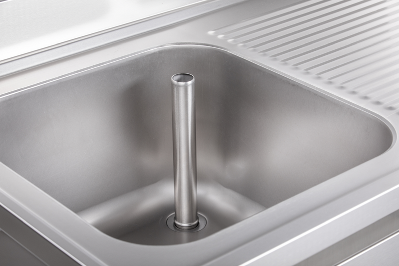 KBS Gastrotechnik Spülschrank mit Schiebetüren B 140cm - Becken links