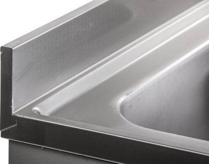 KBS Gastrotechnik Spülschrank mit Schiebetüren B 120cm - Becken rechts