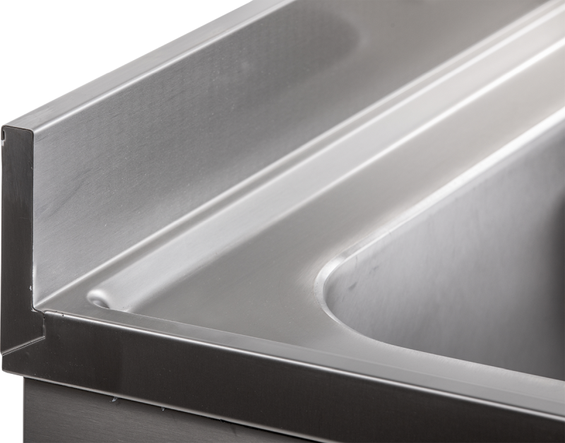 KBS Gastrotechnik Spülschrank mit Schiebetüren B 120cm - Becken links