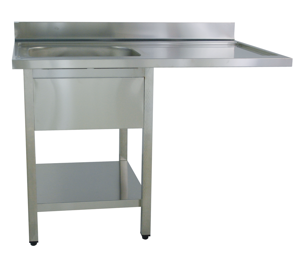 KBS Gastrotechnik Spülcenter B 120cm - 1 Becken links - mit glatter Ablagefläche