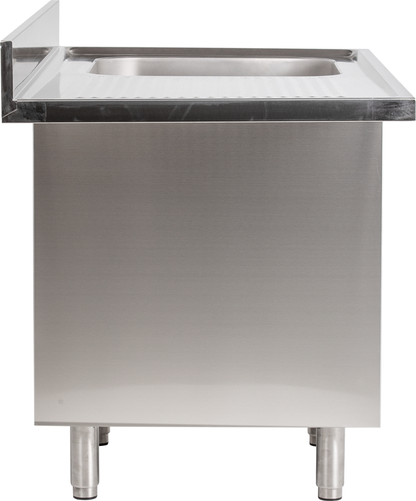 KBS Gastrotechnik Spülcenter 1 Becken links Breite 140cm mit Unterschrank