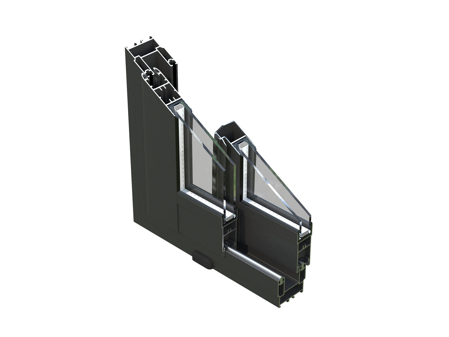 Palmako Lumi 11,6 m2 Slide Plus - Hellbraun tauchgrundiert