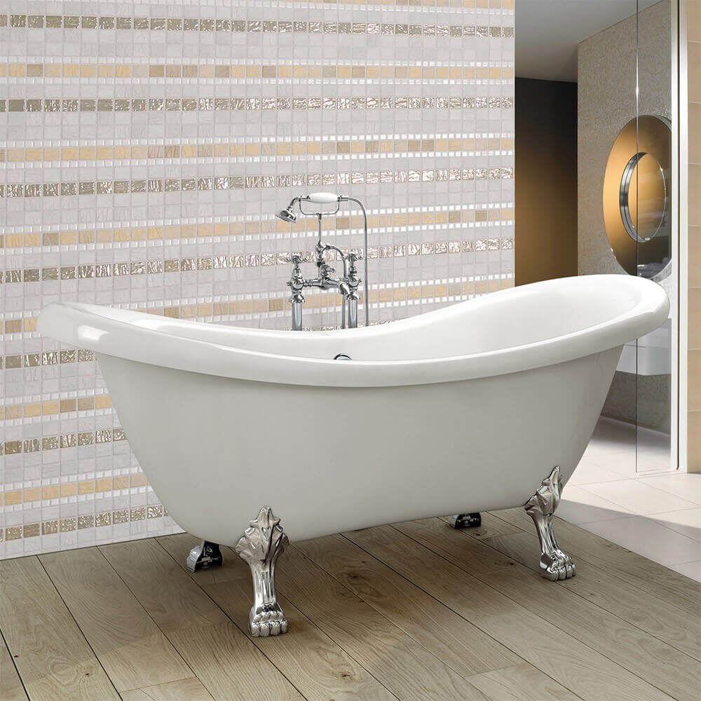 Home Deluxe Freistehende Badewanne FAMA - 176 x 74 cm