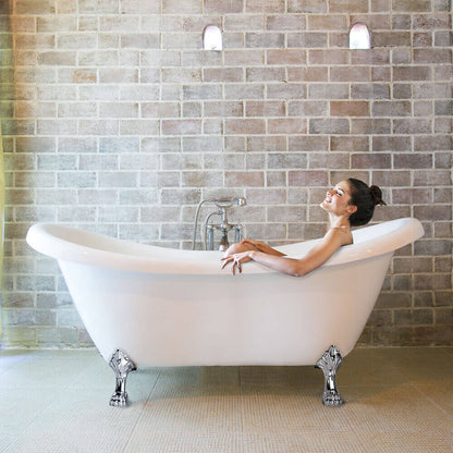 Home Deluxe Freistehende Badewanne FAMA - 176 x 74 cm