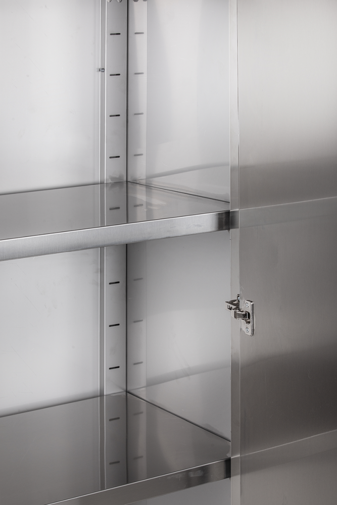 KBS Gastrotechnik Geschirrschrank mit 2 Flügeltüren B 100cm Höhe 150cm