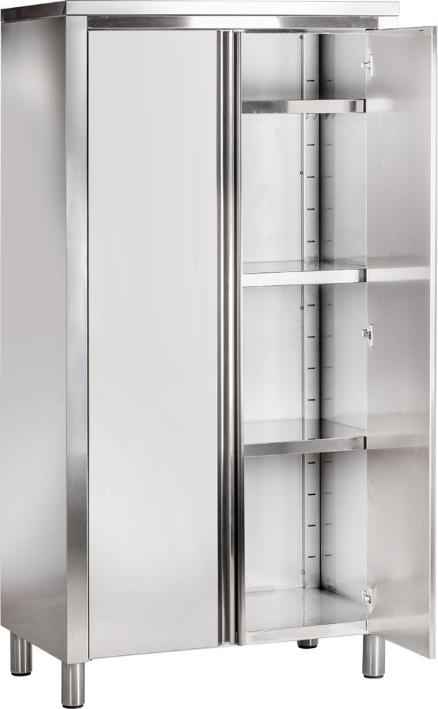 KBS Gastrotechnik Geschirrschrank Breite 70cm Höhe 150cm mit Flügeltür
