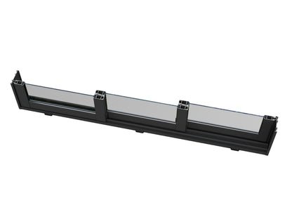 Palmako Andrea 15,2 m2 Slide - Lackiert dunkelgrau RAL7012 + anthrazit RAL7016