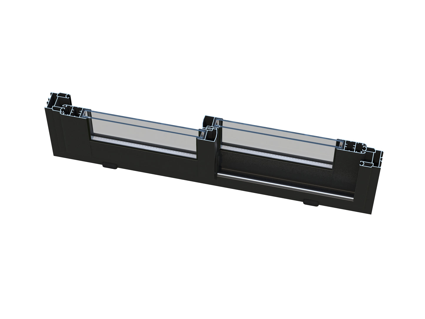 Palmako Serena 12,6 m2 Set 1 Slide Plus - Lackiert dunkelgrau RAL7012