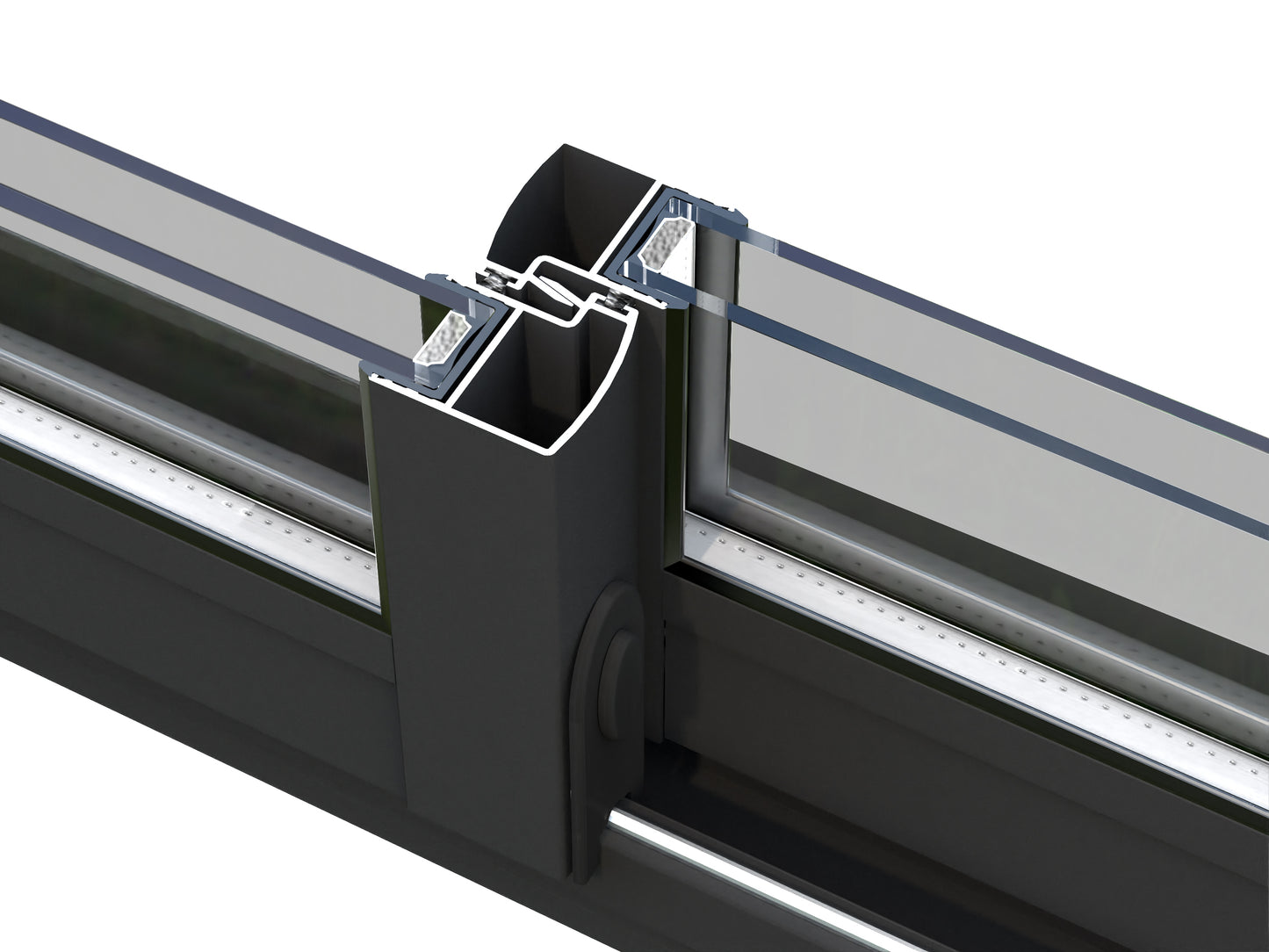 Palmako Andrea 15,2+7,9 m2 Slide Plus - Transparent tauchgrundiert