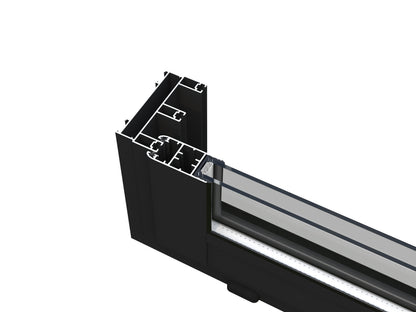 Palmako Lumi 16,6 m2 Slide Plus - Lackiert hellgrau RAL7042