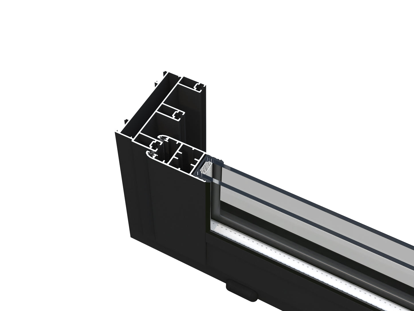 Palmako Andrea 21,1+7,9 m2 Slide Plus - Lackiert dunkelgrau RAL7012 + anthrazit RAL7016