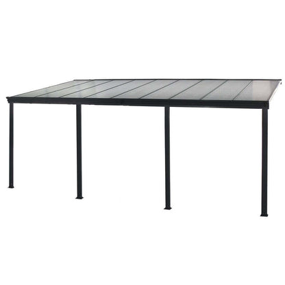 Home Deluxe Terrassenüberdachung SOLIS - 618 x 303 x cm Grau