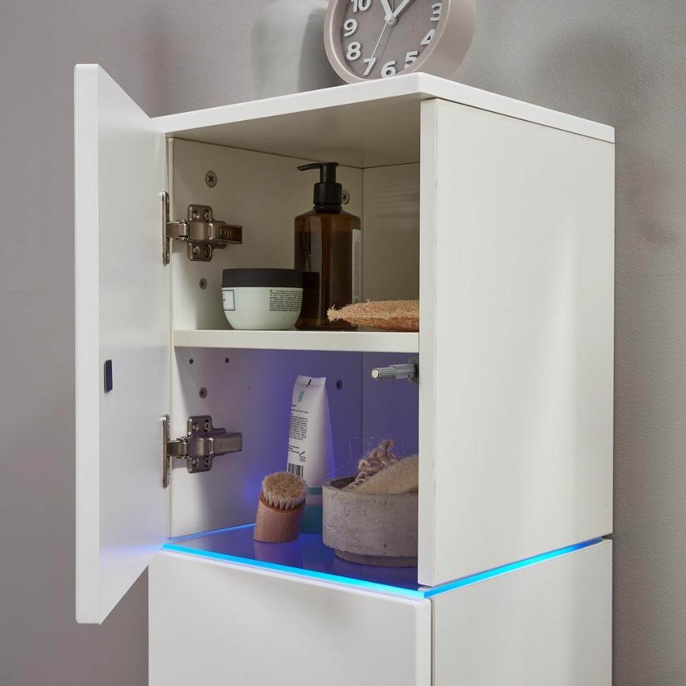 Home Deluxe Badmöbel Komplettset WANGEROOGE BIG L - Weiß Made in Germany