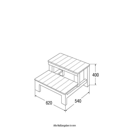 Home Deluxe Thermoabdeckung und Treppe für MARBLE