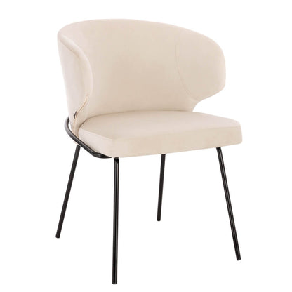 Home Deluxe Esszimmerstuhl AMARA Samt - 4er Set Beige