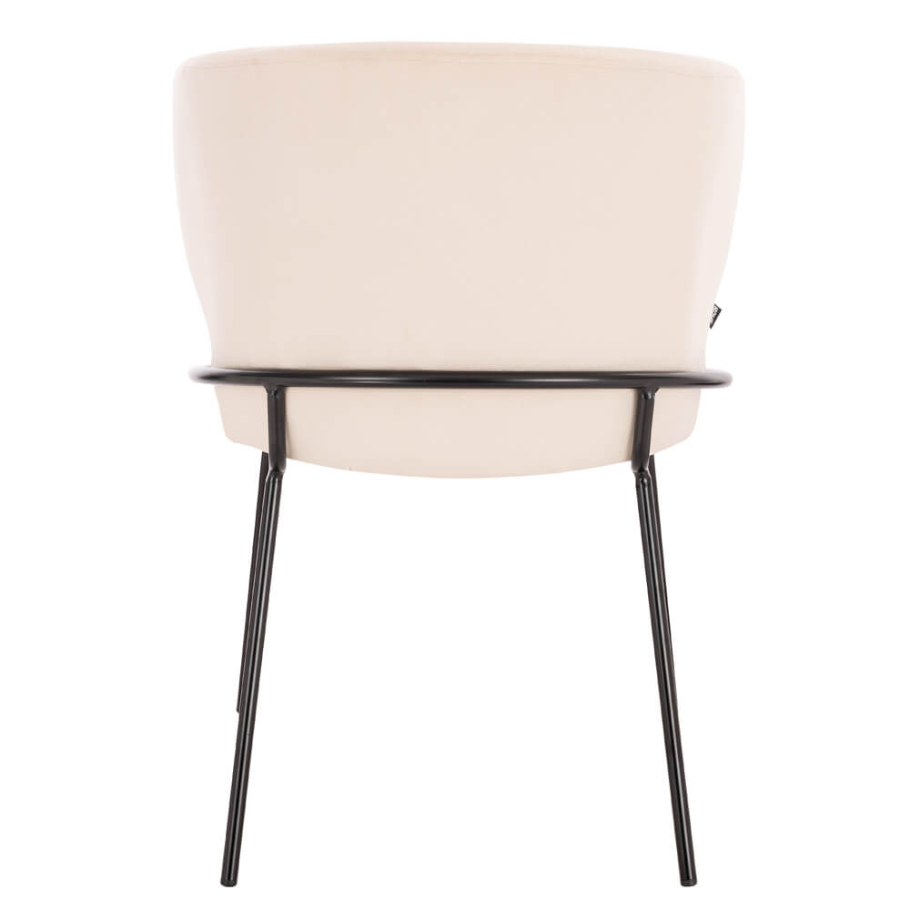 Home Deluxe Esszimmerstuhl AMARA Samt - 4er Set Beige