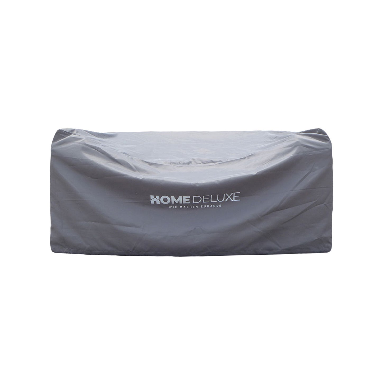 Home Deluxe Strandkorb mit Liegefunktion und Abdeckung HOLBY - Grau