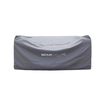 Home Deluxe Strandkorb mit Liegefunktion und Abdeckung HOLBY - Grau