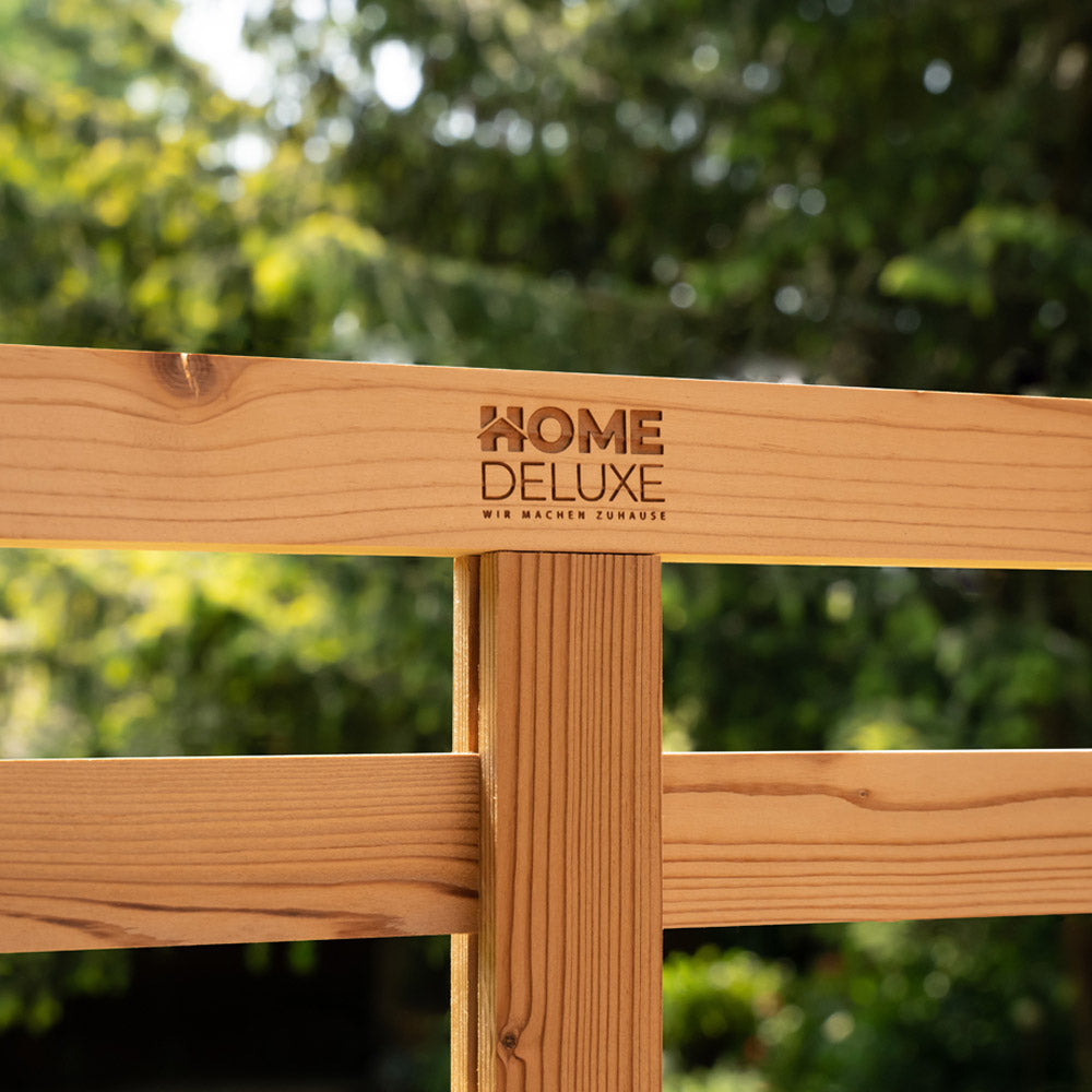 Home Deluxe Holz Sichtschutzzaun SOMA - 180 x 180 cm 4x Element + 5x Pfosten
