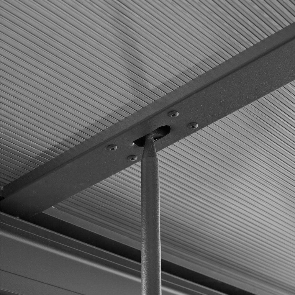 Home Deluxe Terrassenüberdachung SOLIS DELUXE - 390 x 295 x cm Grau