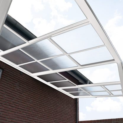Home Deluxe Terrassenüberdachung SOLIS DELUXE - 390 x 295 x cm Weiß