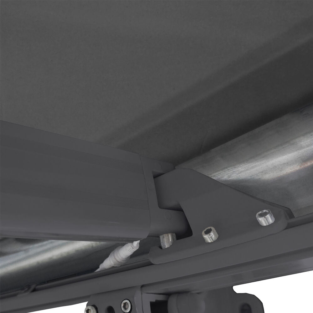 Home Deluxe LED Vollkassettenmarkise elektrisch ELOS - Anthrazit Größenauswahl