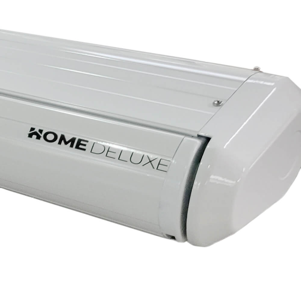 Home Deluxe LED Vollkassettenmarkise elektrisch ELOS - 350 x 250 cm Sandfarben