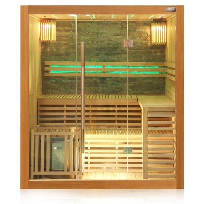 Dewello Finnische Sauna SARNIA PLUS 180x140 bei TroniTechnik
