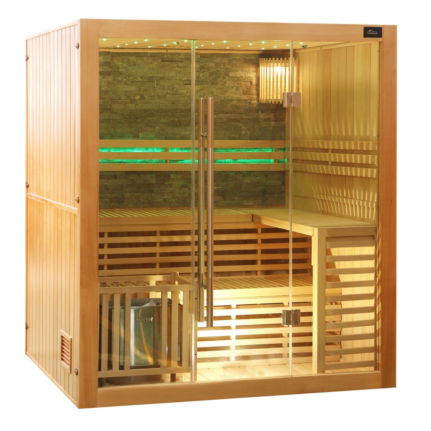 Dewello Finnische Sauna SARNIA PLUS 180x140 bei TroniTechnik