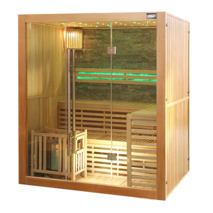 Dewello Finnische Sauna SARNIA PLUS 180x140 bei TroniTechnik