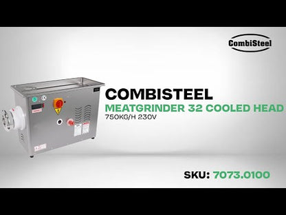 CombiSteel FLEISCHWOLF 32 - 750KG/H 230V - MIT FESTEM GEKÜHLTES KOPF